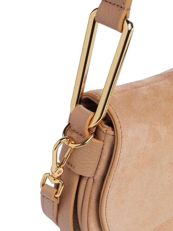 Coccinelle 100% Cowhide shoulder bag in beige