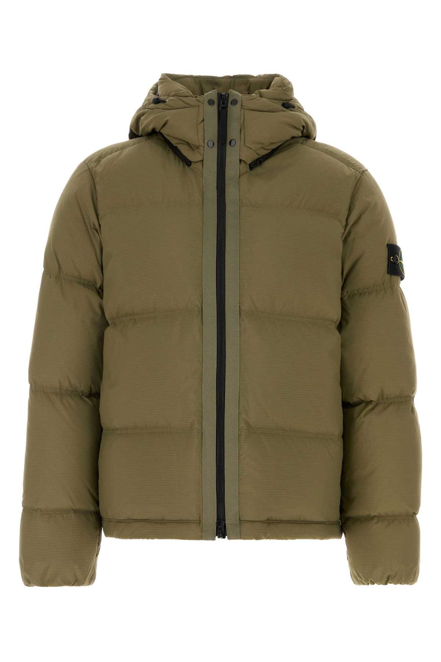Army Green Nylon Down Jacket Giubbini