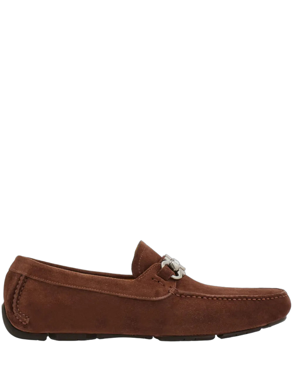 Ferragamo Calf suede loafer in brown