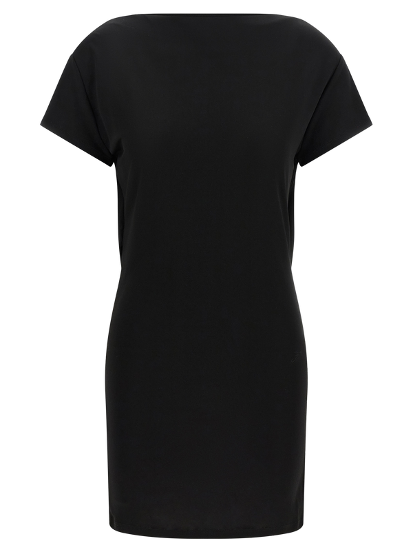 Jacquemus 83% viscose dress in black
