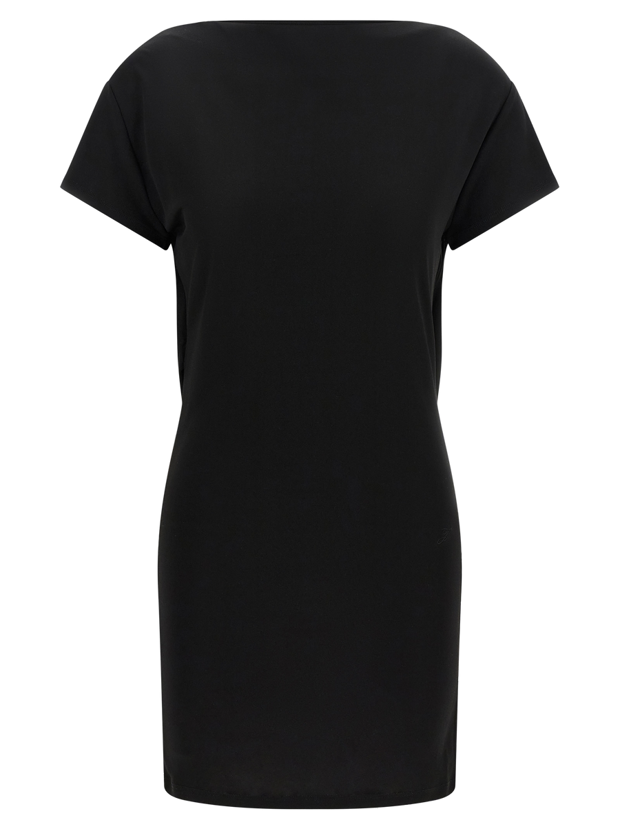 Jacquemus 83% viscose dress in black