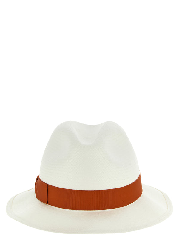 Borsalino BO333354BM 100% Hemp fedora in white