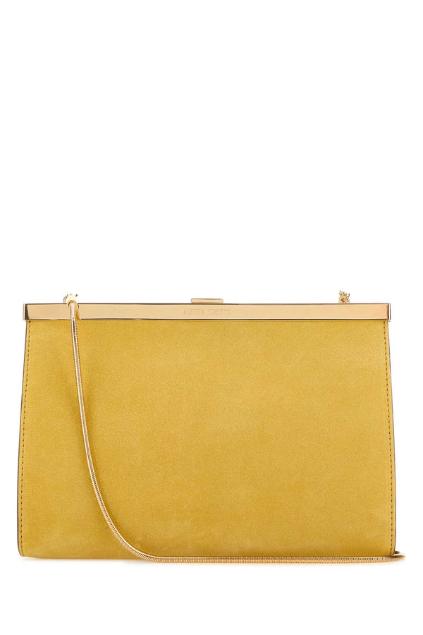 Alberta Ferretti Exterior: 100% Suede clutch in yellow