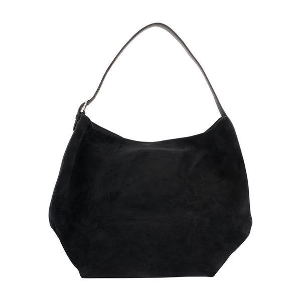 Belted Shopper Bag - Toteme Leather Black Calfskin / Totes-shopping-bags