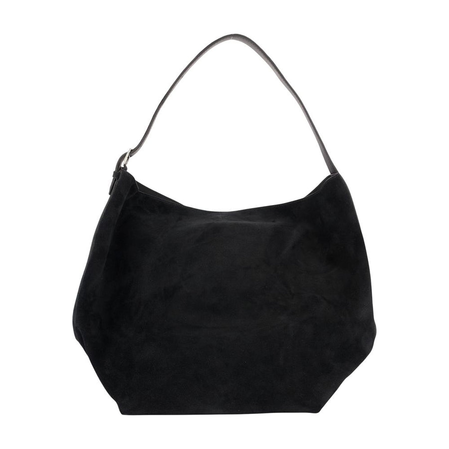Belted Shopper Bag - Toteme Leather Black Calfskin / Totes-shopping-bags