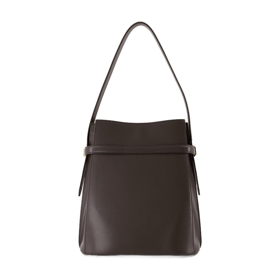 Toteme cowhide bucket bag in black
