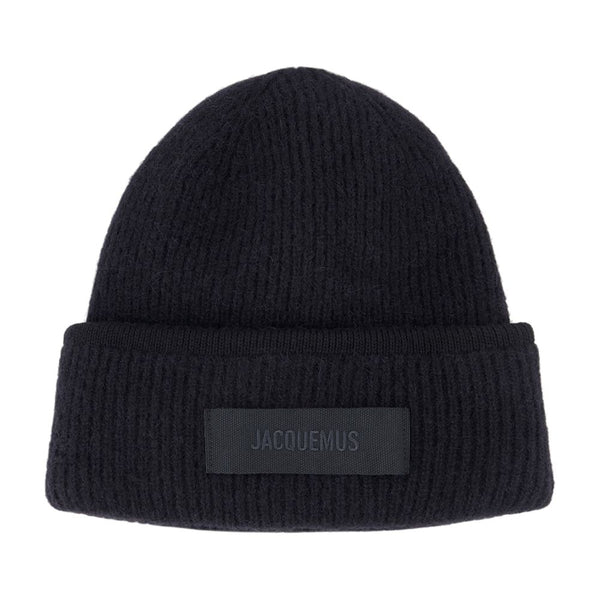 Jacquemus ACU00666AK00227-990 Wool beanie in black