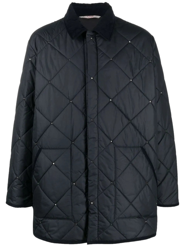 Valentino Cotton coat in navy
