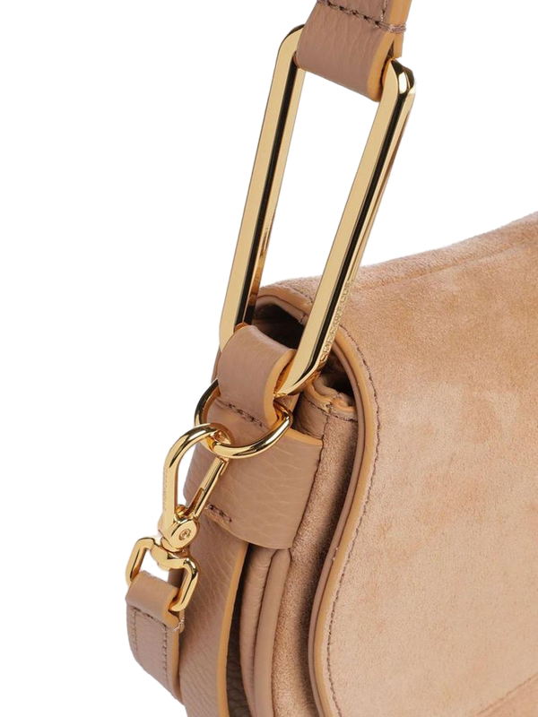 Coccinelle 100% Cowhide shoulder bag in beige