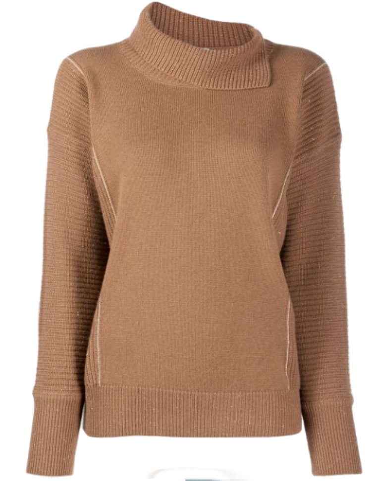 Peserico Virgin Wool 60% sweater in camel