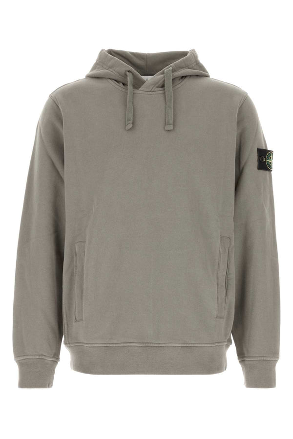 Grey Cotton Sweatshirt Exterior: Felpe