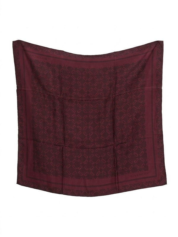 Burgundy Silk Pocket Square Accessory
