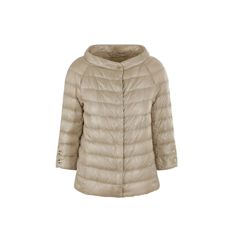 Herno 100% Polyamide; padding 90/10 goose down and feathers down jacket in beige