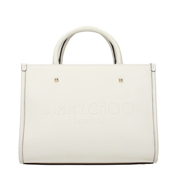 Jimmy Choo Leather tote bag in white