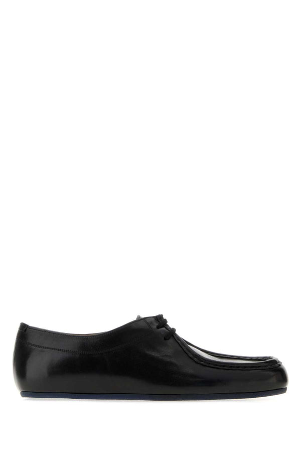 Jil Sander Shoes Exterior: 100% Calf; Interior: 100% Leather; Sole: Rubbed flat in black