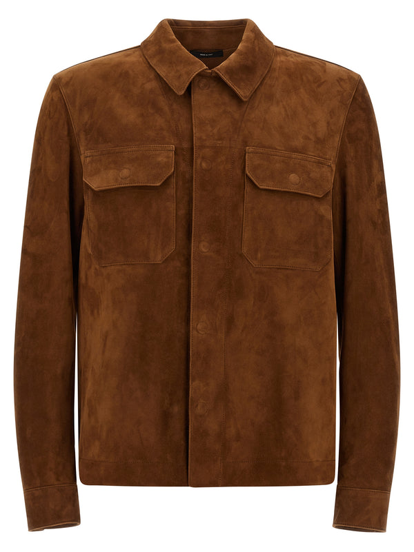 Brown Lamb Leather Jacket Clothing