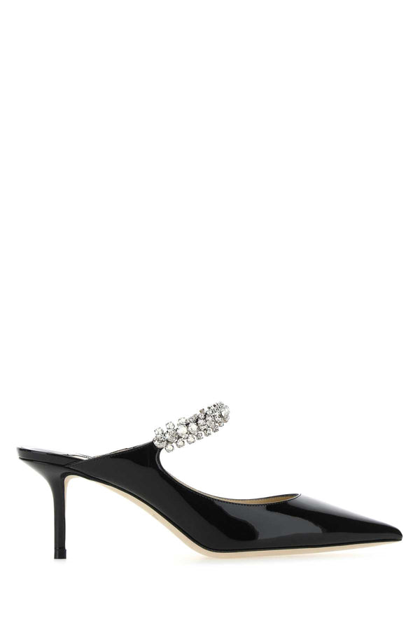 Black Leather Bing 65 Mules Scarpe Con Tacco