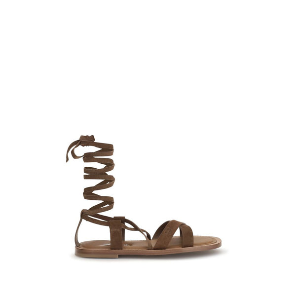 Miu Miu 100% Calf Leather Bos Taurus sandals in brown
