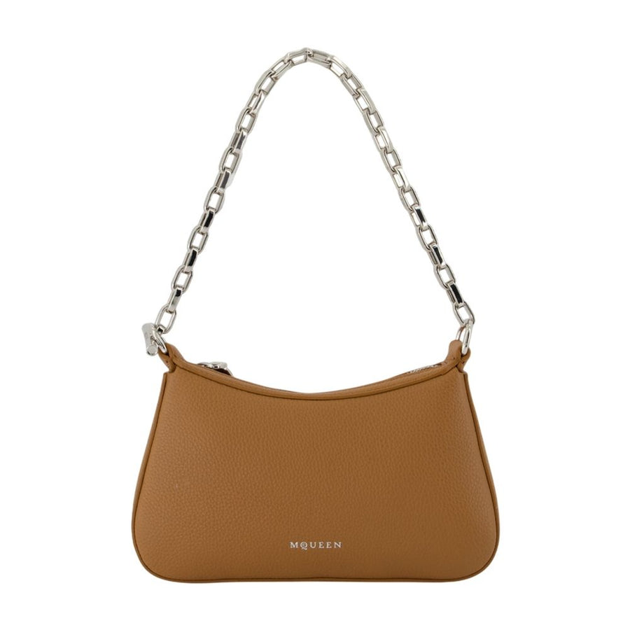Alexander McQueen Calfskin shoulder bag in brown