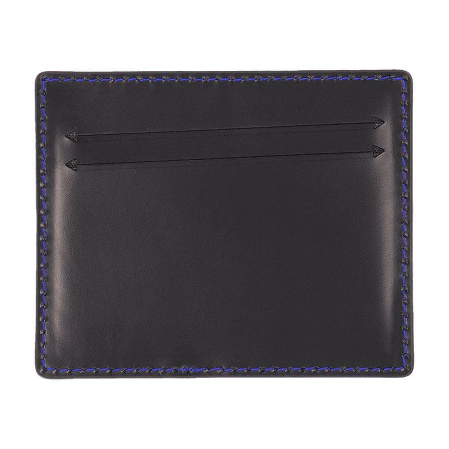 Ader Error Calfskin card case in black