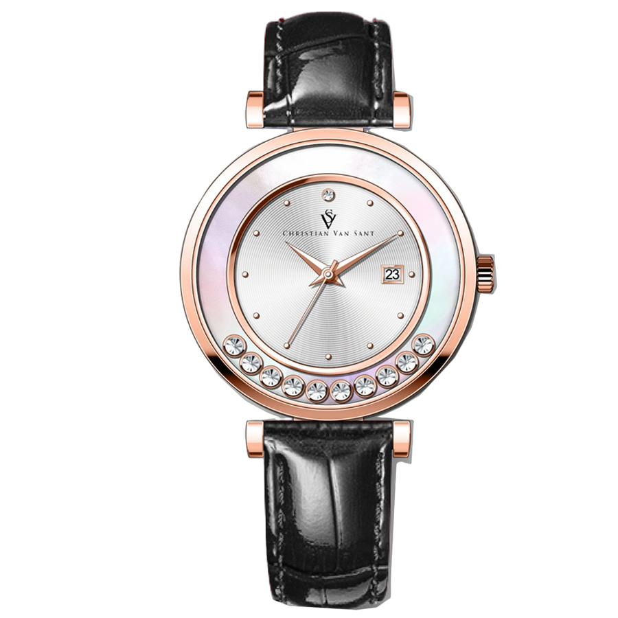 Christian Van Sant Stainless steel case watch in silver