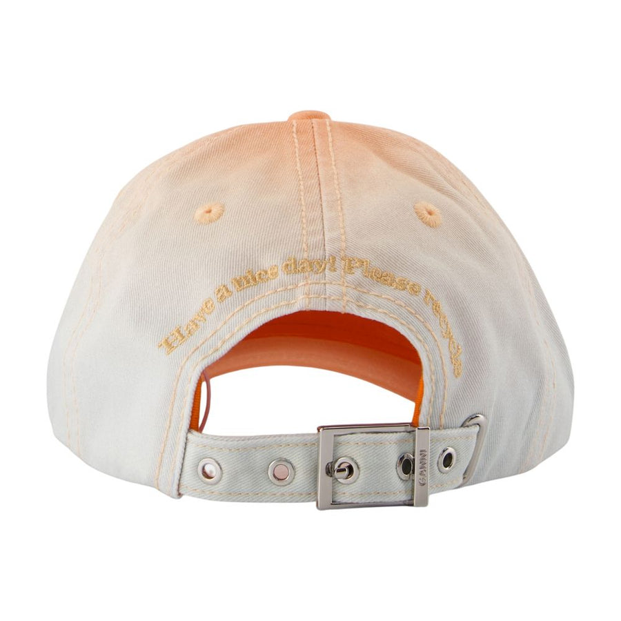 Ganni B3020220-ZZ1 Cotton baseball cap in white