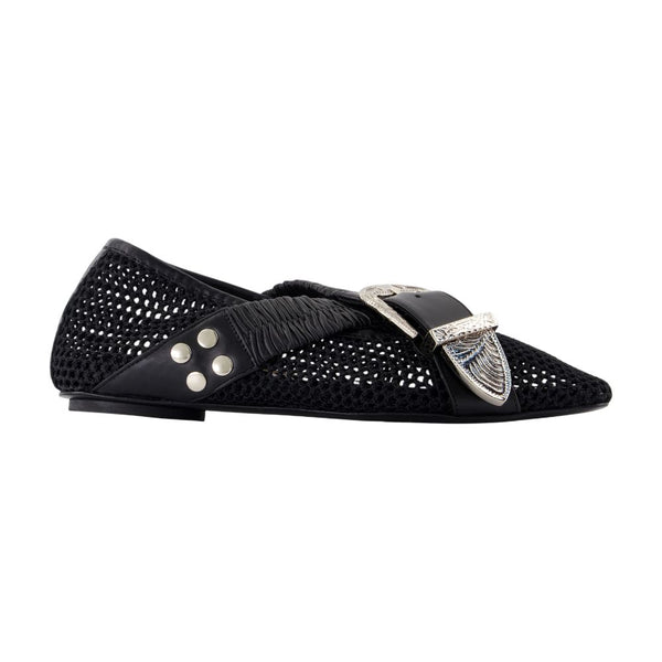 Toga Pulla Mesh flat in black