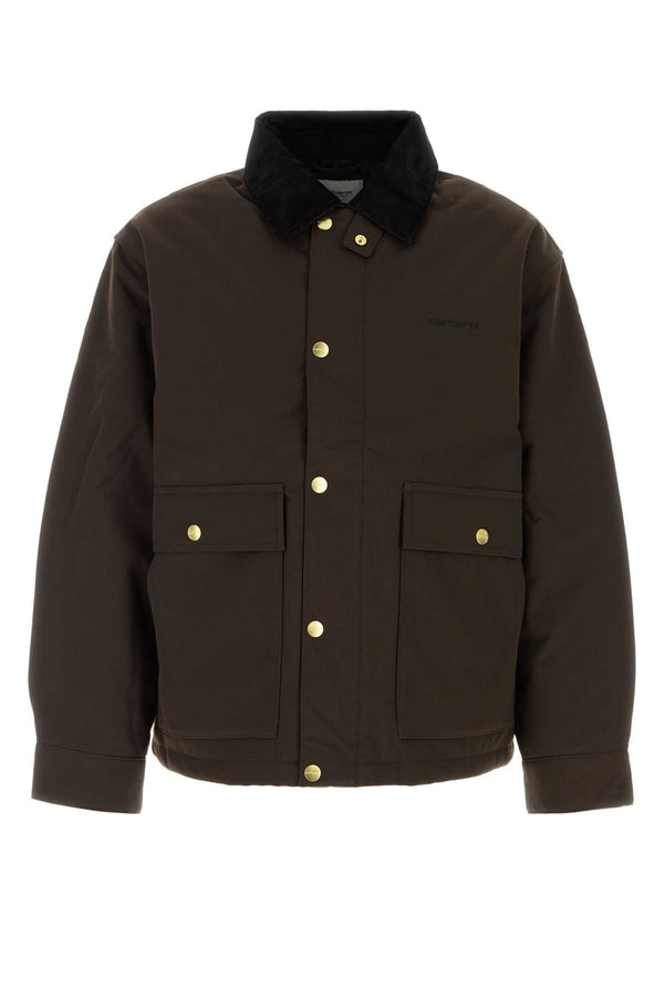 Chocolate Nylon Quentin Jacket Brown Giacche E Gilet