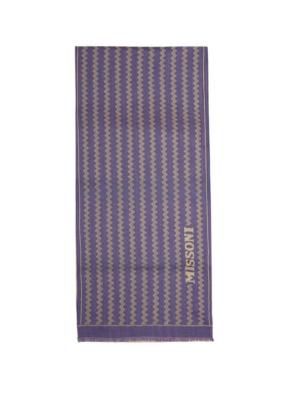 Missoni 100% Wool scarf in purple