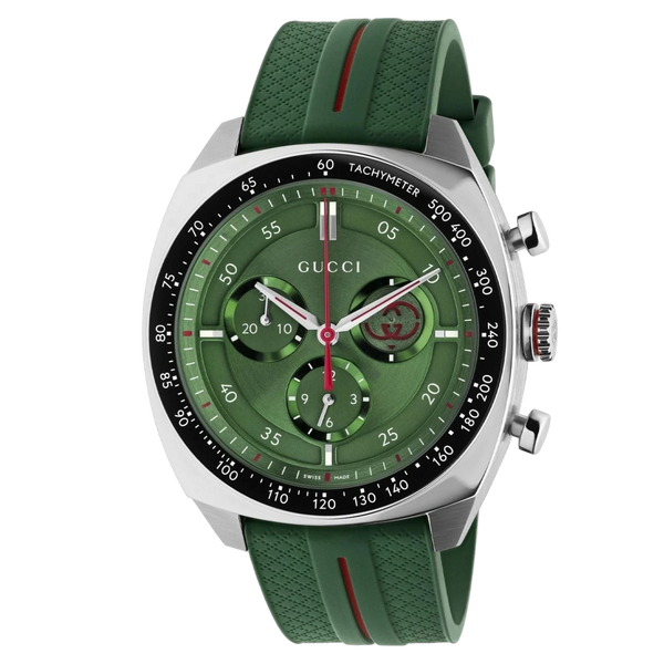 Gucci Stainless steel case watch in green