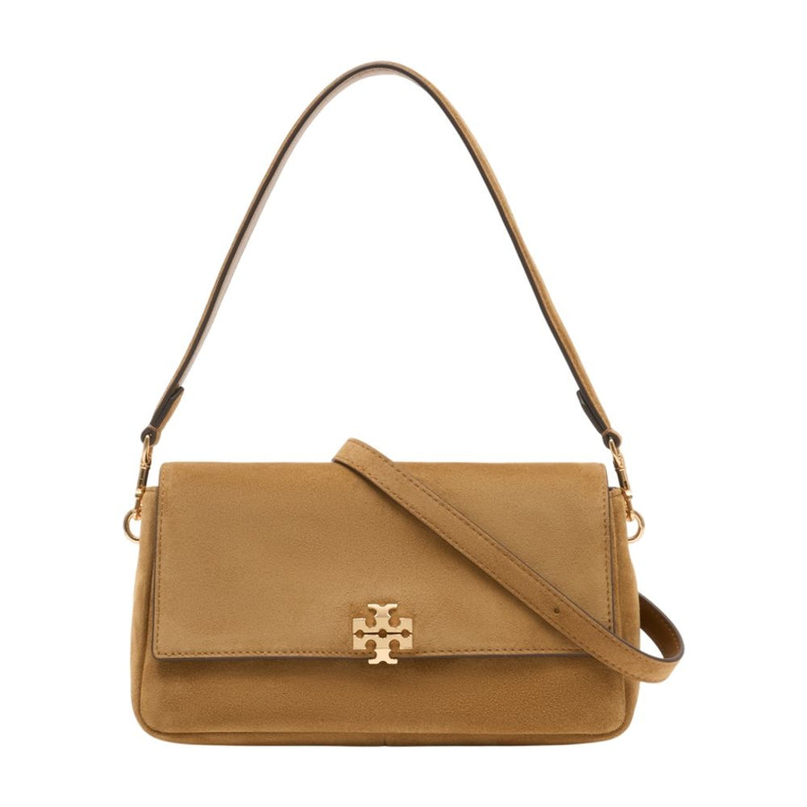 Tory Burch calfskin shoulder bag in brown