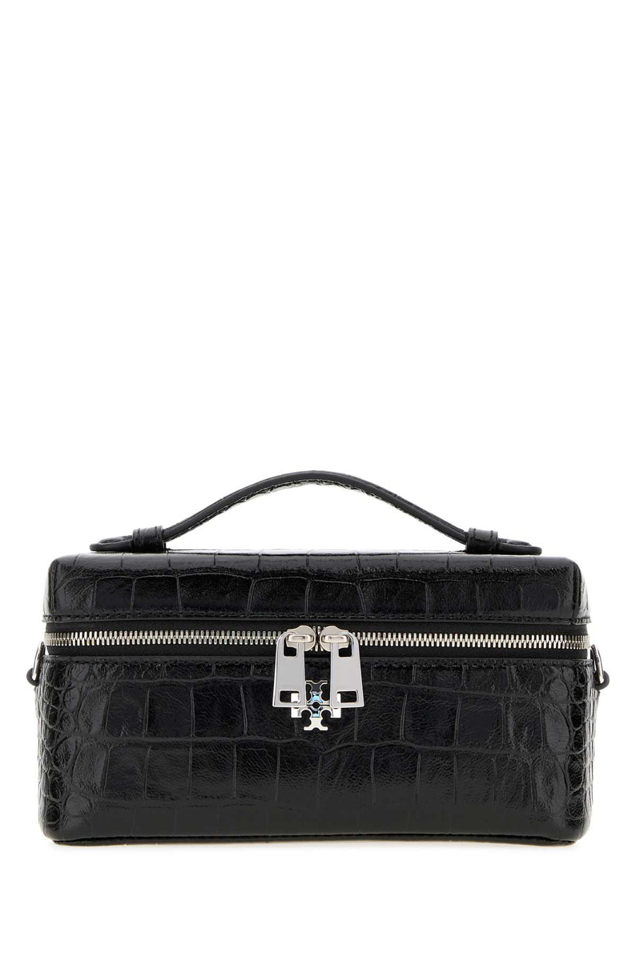 Black Leather Charlie Handbag Borse A Mano