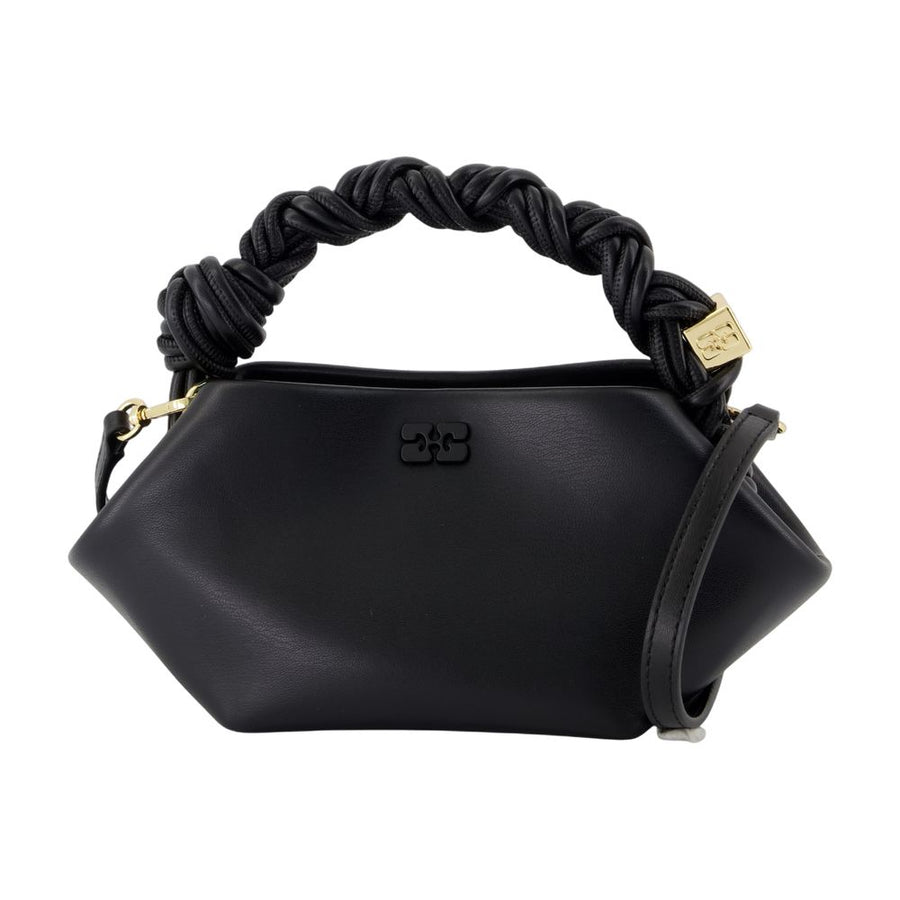 Ganni Synthetic leather crossbody bag in black