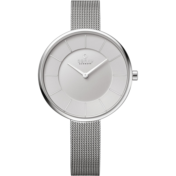 Obaku Stainless steel case watch in white
