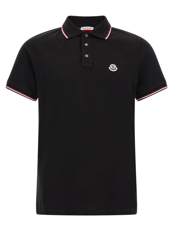 Black Cotton Polo Shirt