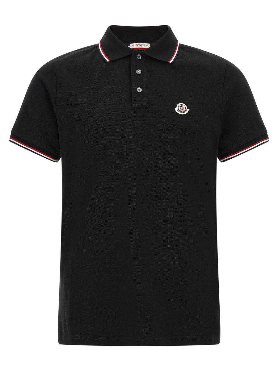 Black Cotton Polo Shirt