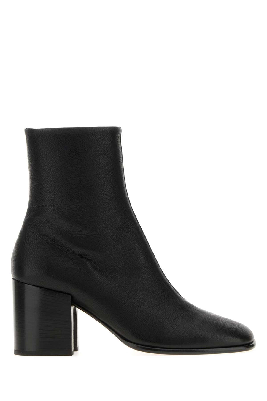 Black Leather Ankle Boots Stivali