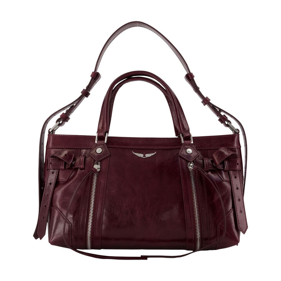 Sunny Rider Vintage Crossbody - Zadig & Voltaire Leather Burgundy Cowhide Bags / Crossbodies