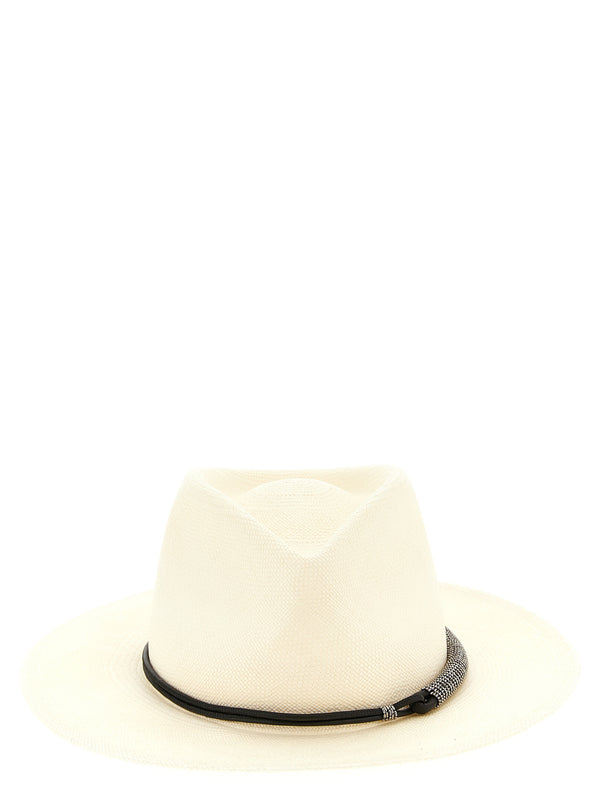 Brunello Cucinelli BR326976BM 100% Fabric fedora in beige