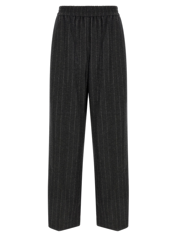 Brunello Cucinelli Virgin wool and cashmere trousers in gray
