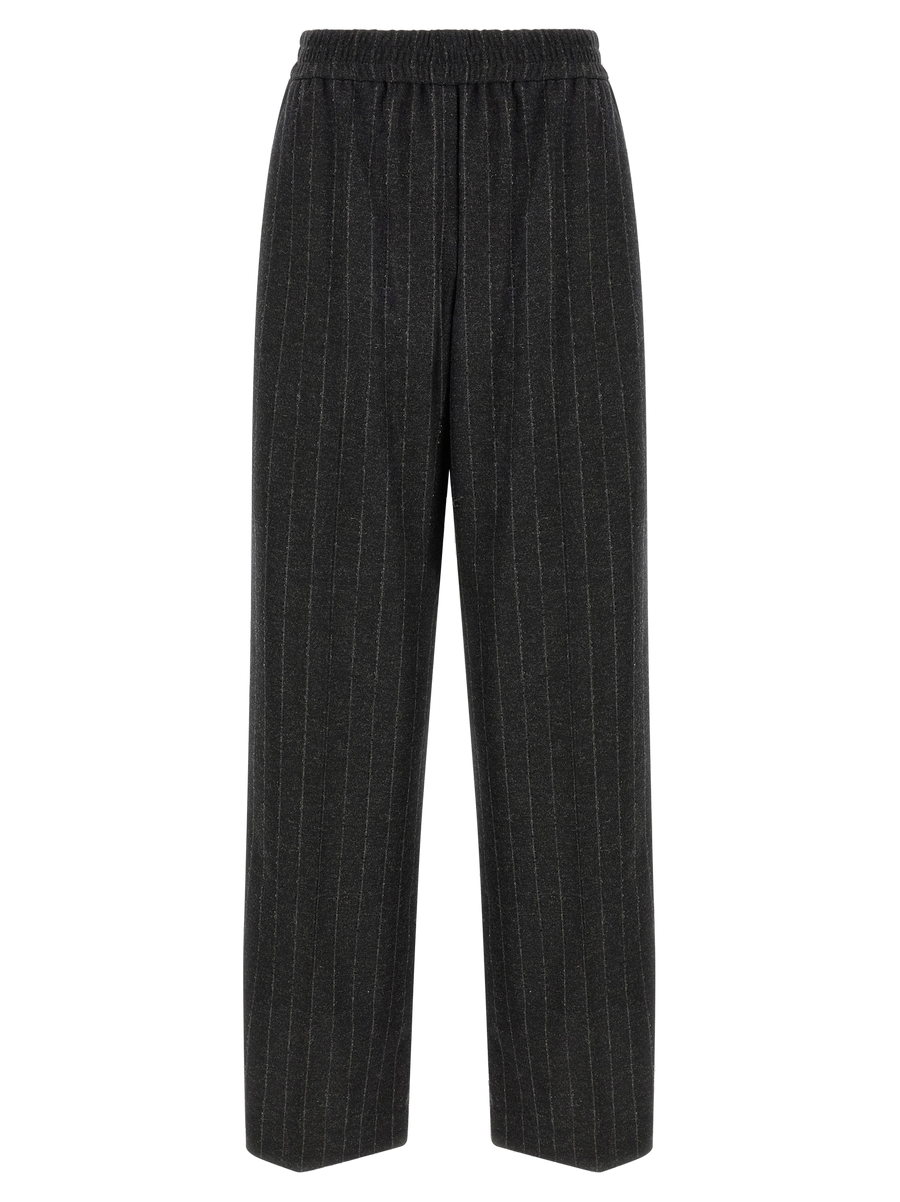 Brunello Cucinelli Virgin wool and cashmere trousers in gray