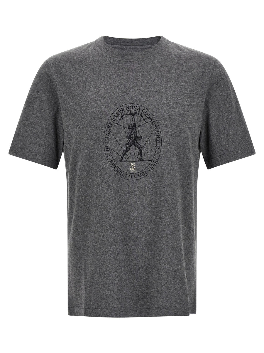 Gray Cotton T-Shirt