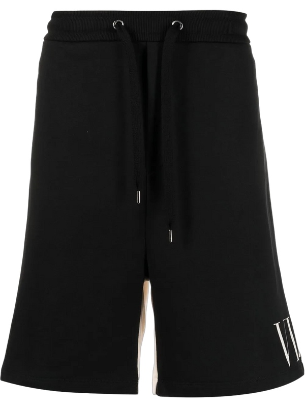 Valentino Cotton shorts in black