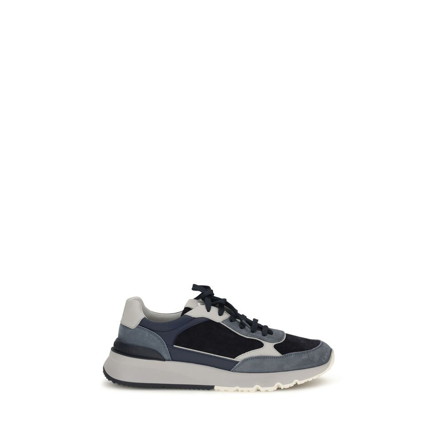 Brunello Cucinelli UPPER 100% Calf Leather Bos Taurus SOLE 100% Rubber sneaker in blue