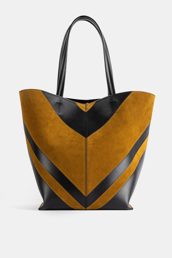 Phoebe Philo Calfskin leather tote bag in black