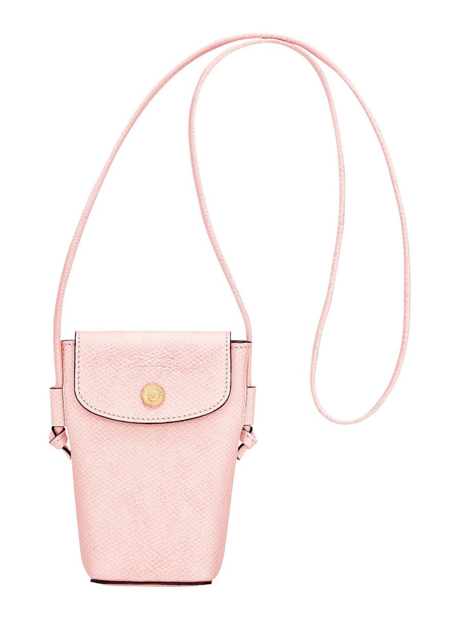 Crossbody Bag With Pink Drawstring
