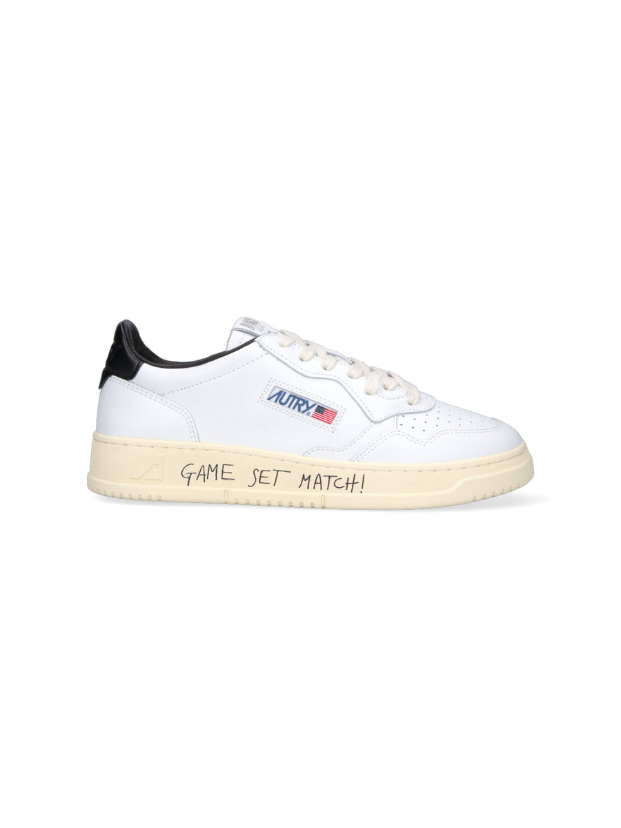 Autry Upper: 100% Cow Leather sneaker in white