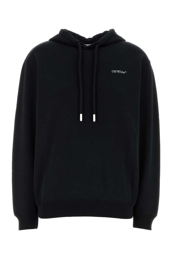 Off-White Arrow 100% Cotton hoodie in black