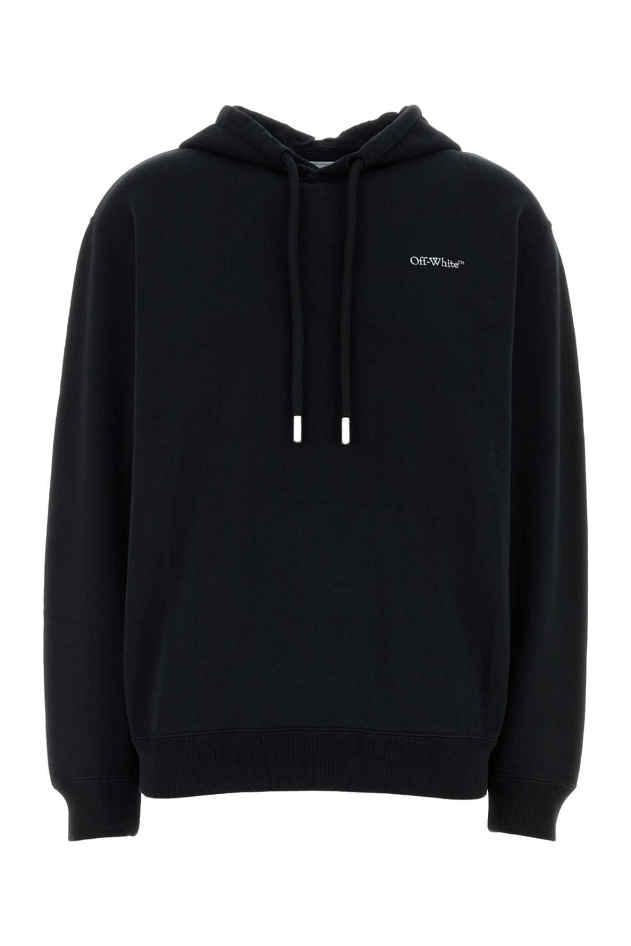 Off-White Arrow 100% Cotton hoodie in black