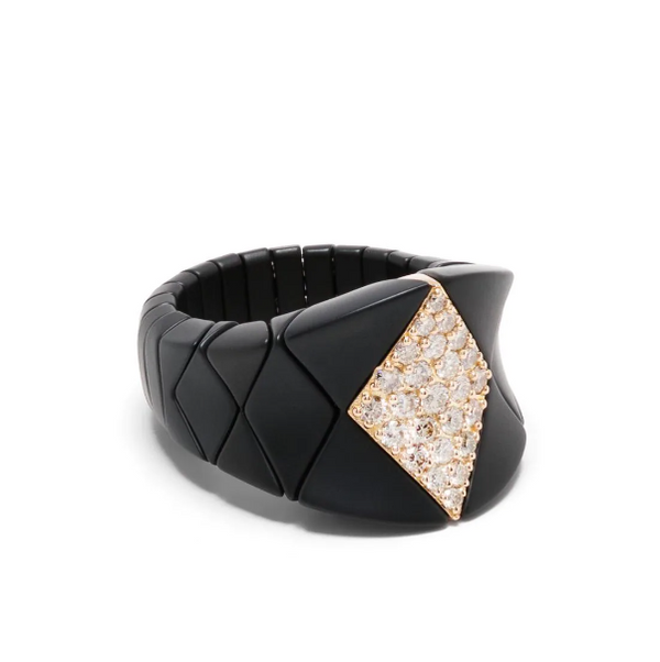 Roberto Demeglio Black ceramic ring in black